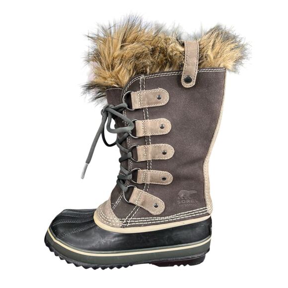 Sorel Women’s Joan Of Arctic Brown Suede Winter Boot Size US 6 - Picture 3 of 10